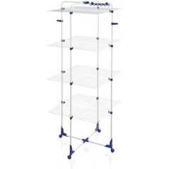 Leifheit Tower 450 Free-Standing Drying Rack - Elegant White for Efficient Drying Solutions